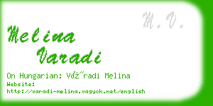 melina varadi business card